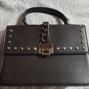 Badgley Mischka Black Studded Women's Bag